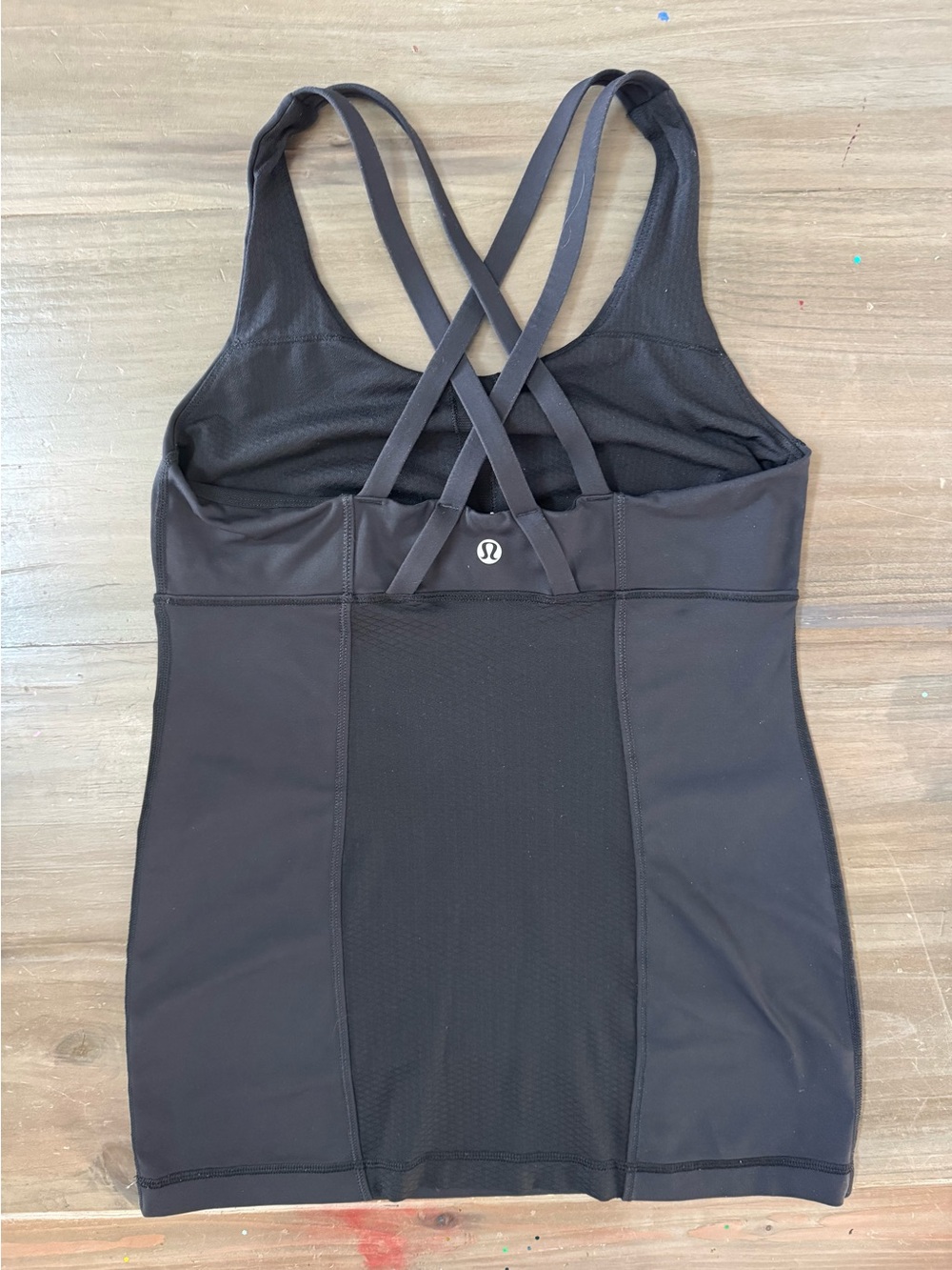 Lululemon Energy Tank Black Women’s 8 Criss Cross Straps